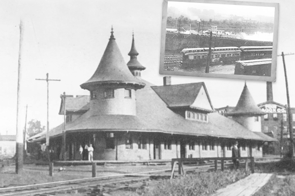 early 1900s railway station